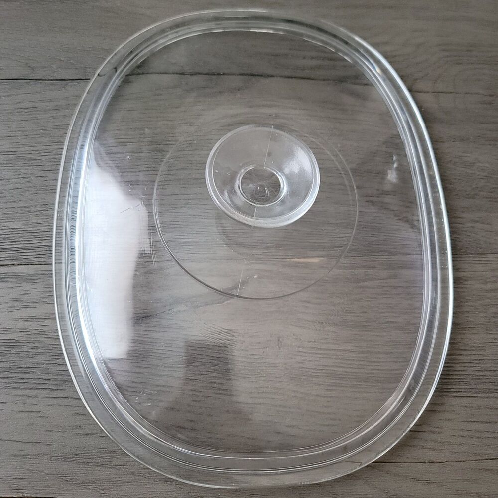 PYREX Corning Ware Glass Oval Replacement Lid DC 1 1/2 C Clear DC 1.5 C